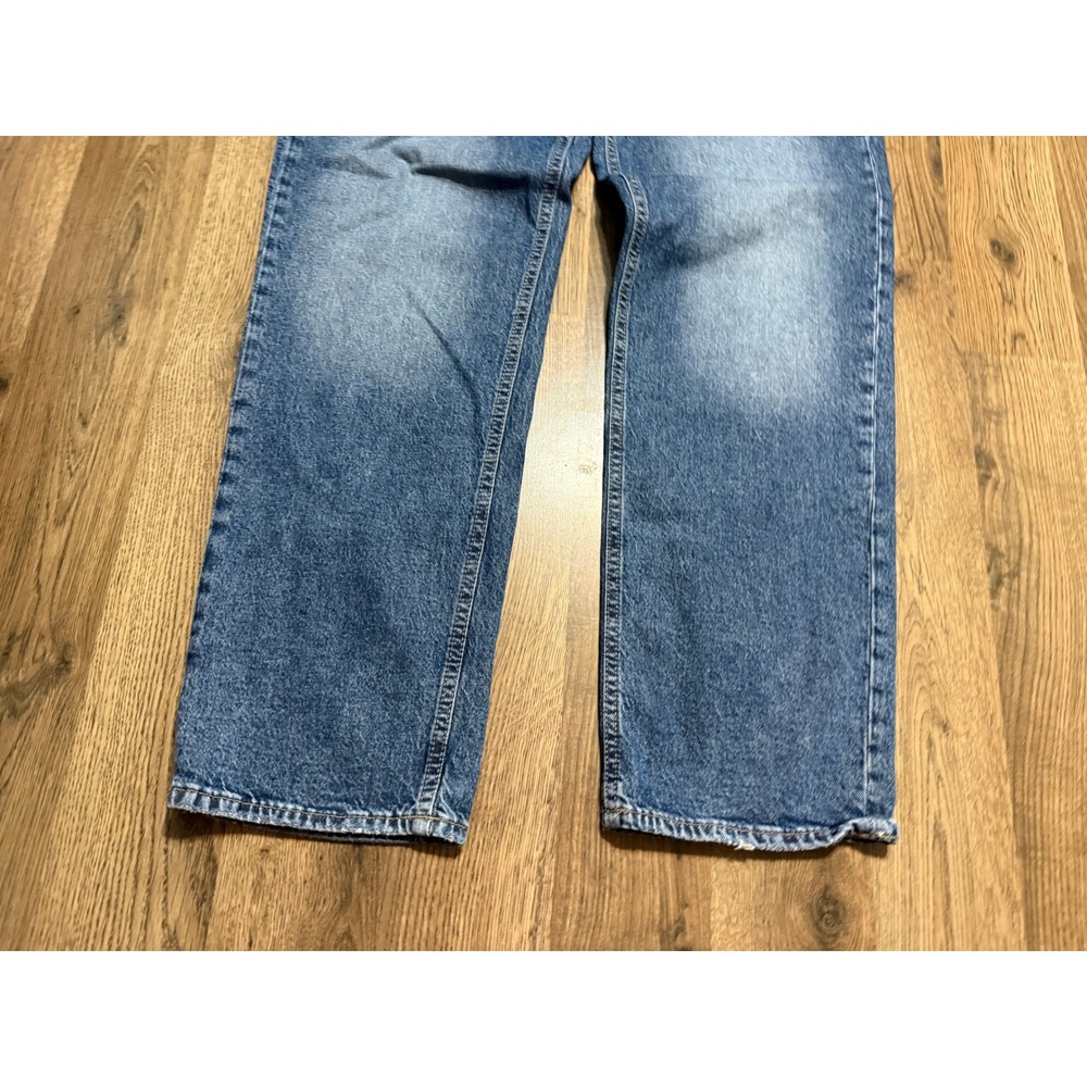 GAP Jeans Women Size 8/29R Blue Denim Jeans High Rise Straight Leg  90s Loose - Picture 3 of 12